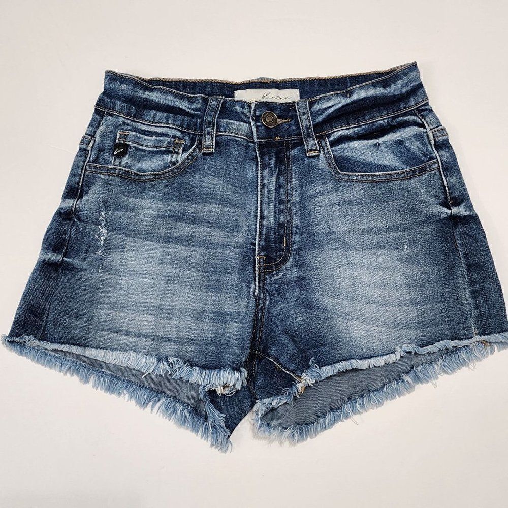 KANCAN Size‎ 25 Women's Mild Distressed Denim Jean shorts